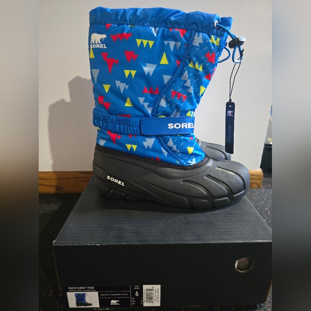 Sorel Kids' Vibrant Blue Snow Boots